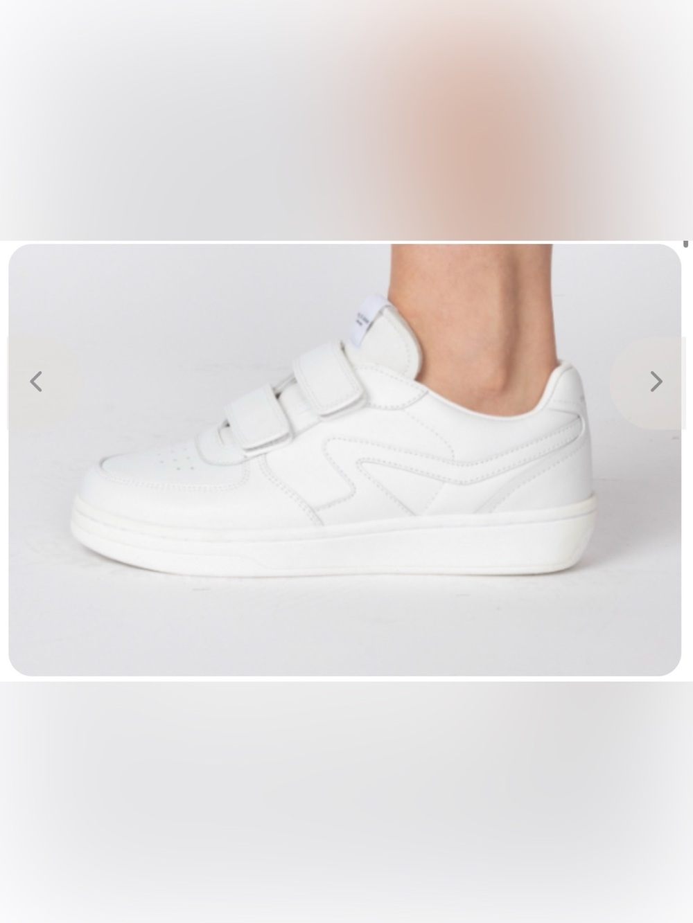 rag & bone White Leather Retro Court Strap Sneakers Size 39/8.5